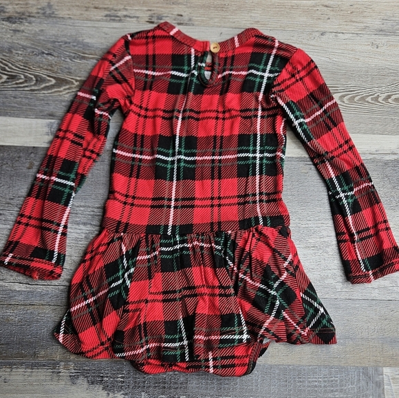 Bums & Roses Twirl Dress Red Plaid Size 6-12 Months - Picture 4 of 4
